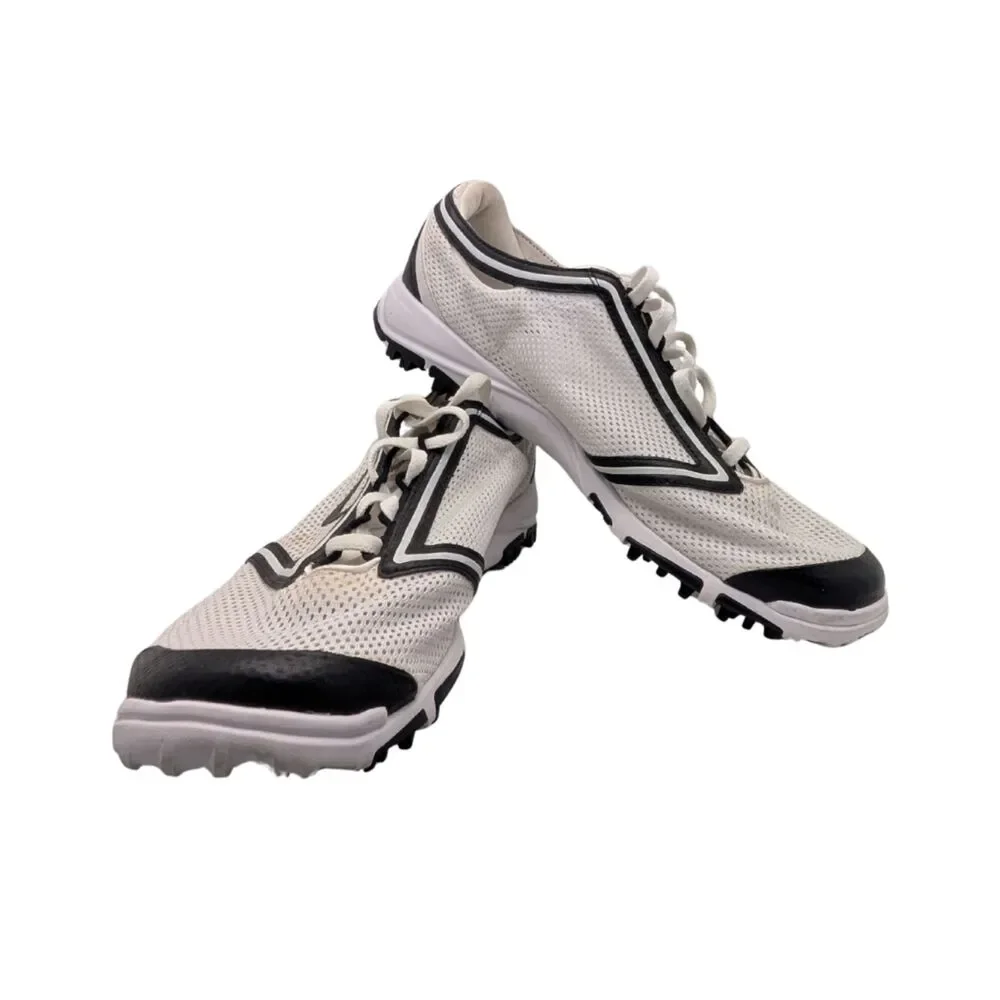 Nike White Black Spikeless Golf Shoes Size Womens 9.5